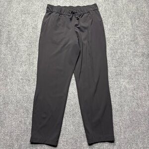 Lululemon On The Fly 7/8 Pants Womens Sz 8 Black Athleisure Luxstreme LW5BLPS